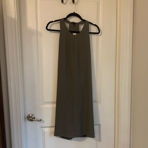Olive green halter dress from The Limited